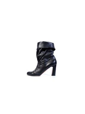 PRADA Boots Y2K Heeled  Fold Down Lambskin Boots Womens Size 10
